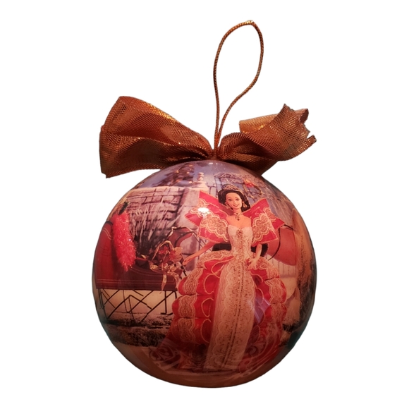 Vintage  1997 Holiday Barbie Ornament Decoupage - Picture 9 of 12